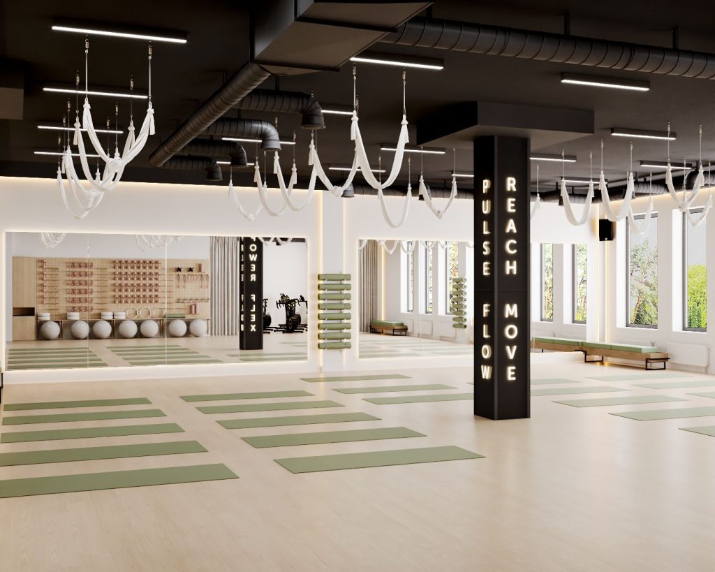 Зал групповых программ Olympia Gym&Spa Зелёная Гавань