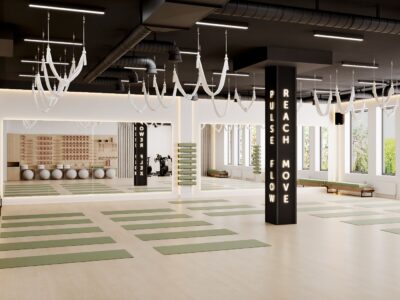 Зал групповых программ Olympia Gym&Spa Зелёная Гавань